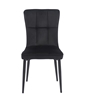 Εικόνα από SELIN BLACK VELVET ΥΦΑΣΜΑ ΚΑΡΕΚΛΑ ΜΕΤΑΛΛΙΚΗ 46X54X91εκ.