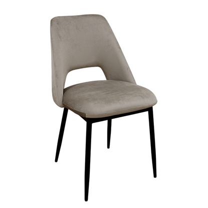 Εικόνα της MADISON CAPPUCCINO VELVET ΥΦΑΣΜΑ ΚΑΡΕΚΛΑ ΜΕΤΑΛΛΙΚΗ 45X54X83εκ.
