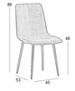 Εικόνα από DORA CAPPUCCINO VELVET ΥΦΑΣΜΑ ΚΑΡΕΚΛΑ ΜΕΤΑΛΛΙΚΗ 45X53X86εκ.