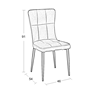 Picture of SELIN BLACK CHAIR STEEL/VELVET FABRIC