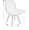 Εικόνα από MIRA CAPPUCCINO VELVET ΥΦΑΣΜΑ ΚΑΡΕΚΛΑ ΜΕΤΑΛΛΙΚΗ 53X59X86εκ.