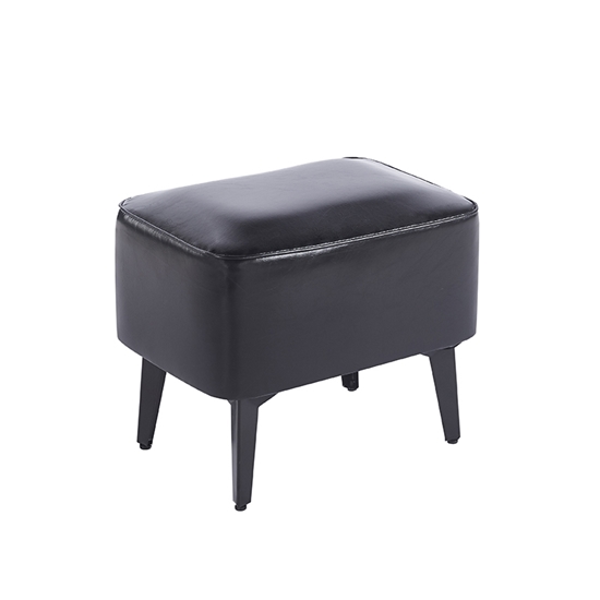 Εικόνα από SAMI BLACK PU ΣΚΑΜΠΟ 40X30X34εκ.